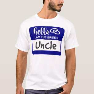 Hallo, ich bin das Abzeichen für den Onkel von Bra T-Shirt