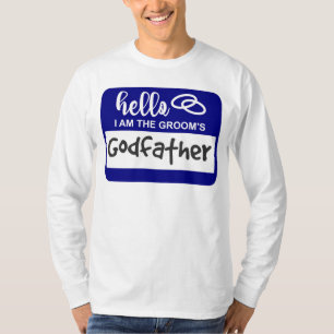 Hallo Ich bin das Godvater-Abzeichen der Groom T-Shirt