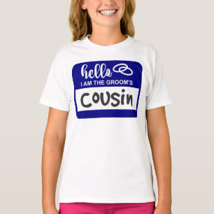 Hallo, ich bin das Groom's Cousin Wedding Name Abz T-Shirt