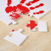 Hallo, ich bin der Messy - Paint Handprints Puzzle (Seite)