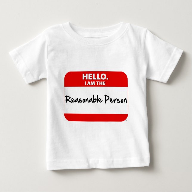 HALLO.  Ich bin die ANGEMESSENE PERSON Baby T-shirt (Vorderseite)