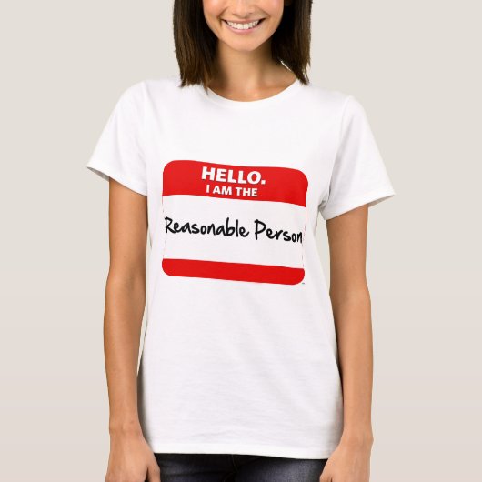 HALLO.  Ich bin die ANGEMESSENE PERSON T-Shirt (Vorderseite)