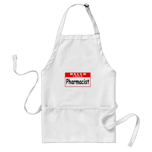 Hallo, ich bin ein Apotheker ... Nametag Schürze (Vorne)