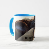 Hallo! Ich bin flockig Tasse (Vorderseite Links)