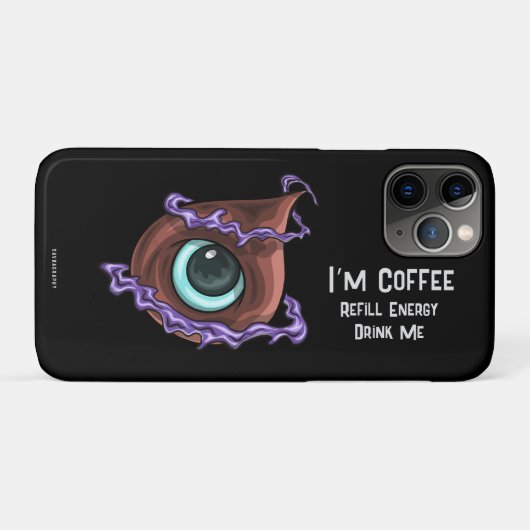 Hallo, ich bin Kaffee Case-Mate iPhone Hülle (Rückseite (Horizontal))
