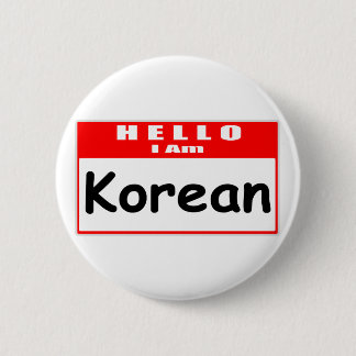 Hallo, ich bin Koreaner ... Nametag Button