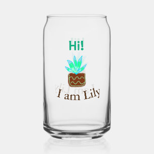 Hallo Ich bin Lily cactus succulent hinzufügen Nam Dosenglas