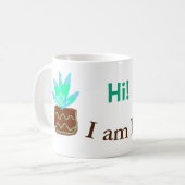 Hallo Ich bin Lily cactus succulent hinzufügen Nam Kaffeetasse (Vorderseite Links)