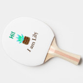 Hallo Ich bin Lily cactus succulent hinzufügen Nam Tischtennis Schläger (Seitenansicht)