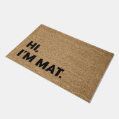 Hallo, ich bin Mat Fußmatte (Schrägansicht)
