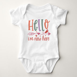 Hallo, ich bin neu hier - Baby Boy Bodysuit Baby Strampler