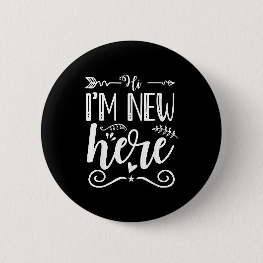Hallo, ich bin neu hier button (Vorderseite)
