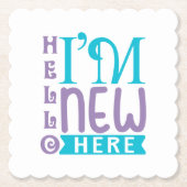 Hallo, ich bin neu hier untersetzer (Vorderseite)