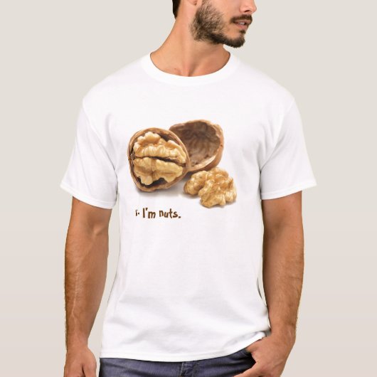 "Hallo - ich bin nuts" T-Shirt (Vorderseite)