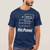 Hallo, ich bin Phantastisch Michael Funny Name Mic T-Shirt (Vorderseite)