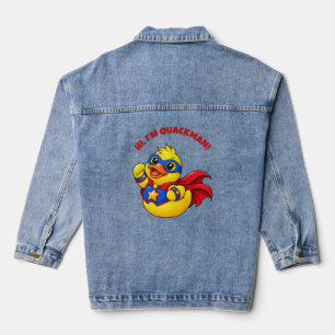 Hallo, ich bin Quackman Superhelden-Gummiente Jeansjacke