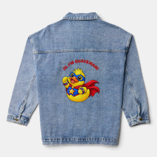 Hallo, ich bin Quackman Superhelden-Gummiente Jeansjacke