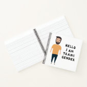 Hallo Ich bin Transgender Notizblock (Innenseite)
