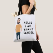 Hallo Ich bin Transgender Tasche (Von Nahem)
