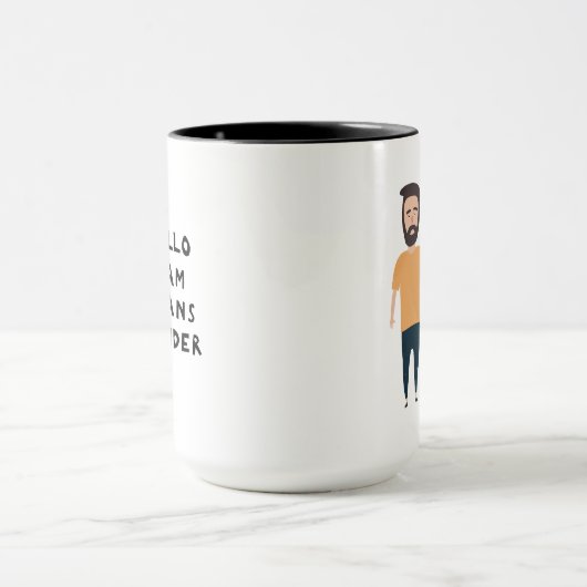Hallo Ich bin Transgender Tasse (Zentrum)