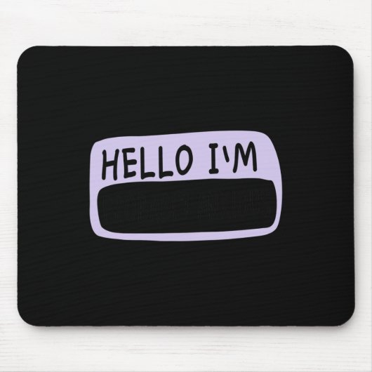 Hallo, ich bin wahrscheinlich ängstlich Mental Hea Mousepad (Vorne)
