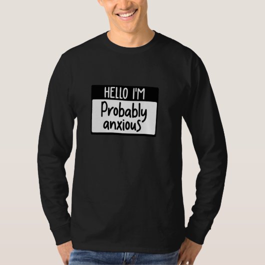 Hallo Ich bin wahrscheinlich ängstlich Pullover (Vorderseite)