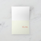 Hallo, ich bin's. karte (Innenseite)