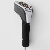 Hallo. Ich bringe Unheil Waschbär Golf Headcover (angewinkelt)