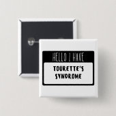 Hallo, ich habe das Tourette-Syndrom Button (Vorne & Hinten)