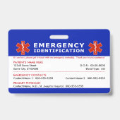 HALLO ich habe Narkolepsie Notfallinfo Ausweis (Rückseite)