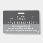 Hallo ich habe PARKINSONS Behindertenhilfe Ausweis (Vorderseite)