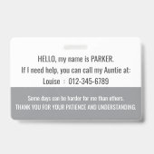 Hallo ich habe PARKINSONS Behindertenhilfe Ausweis (Rückseite)