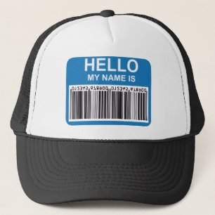 HALLO, ICH HEISSE (BARCODE) TRUCKERKAPPE