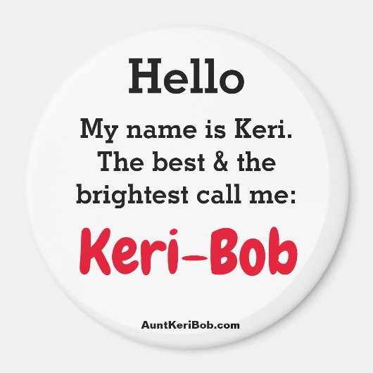 Hallo Ich heiße Keri Magnet (Vorne)
