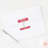 Hallo, ich kann die Personalisierte Bäckerei Aller Quadratischer Aufkleber (Umschlag)