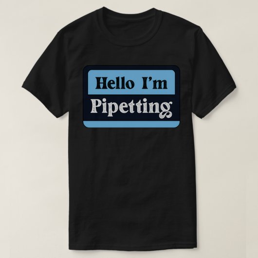 Hallo Ich pipetting Labrador Tech for Medical Labo T-Shirt (Design vorne)