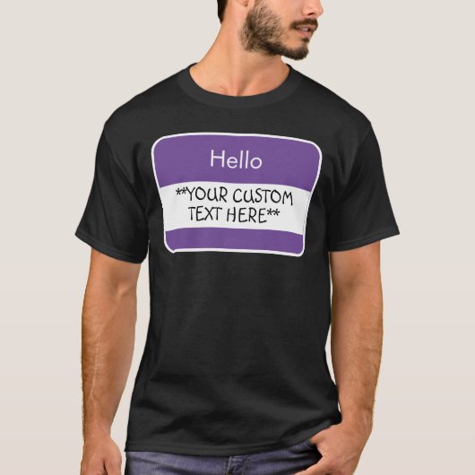 Hallo... ***Ihre benutzerdefinierte Text*** Name-T T-Shirt (Vorderseite)