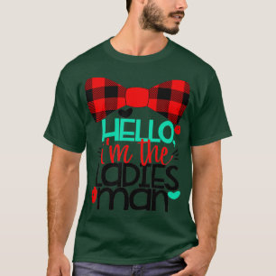 Hallo Im Ladys Man Bow Krawatte Boys Valentines T-Shirt