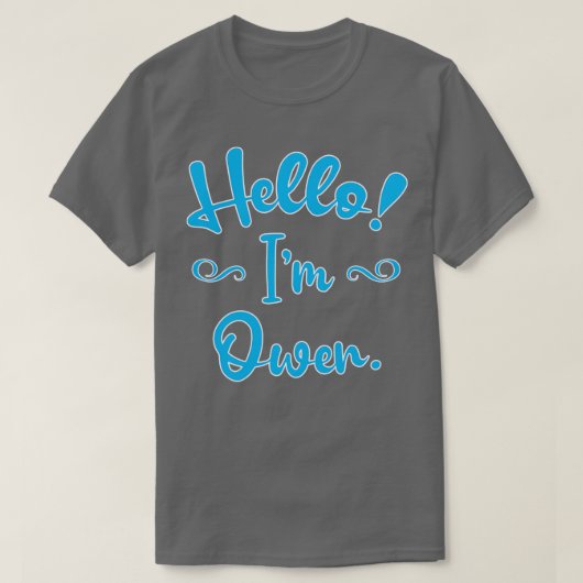 Hallo Im Owen T-Shirt (Design vorne)