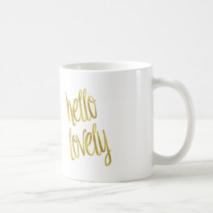 Hallo Imitate für schöne Zitate Gold Fossil Desi Kaffeetasse