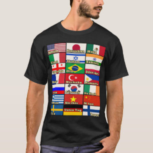 Hallo in 21 verschiedenen Sprachen Niedliche Kinde T-Shirt