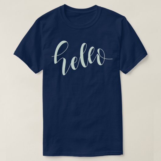 Hallo in der Kalligraphie 1 T-Shirt (Design vorne)