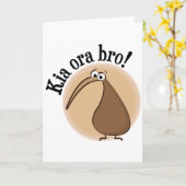 Hallo in Kiwi Karte (Gelbe Blume)