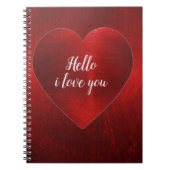 Hallo in Liebe Sie Notizblock (Vorderseite)