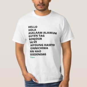 Hallo in verschiedenen Sprachen Ayusa Männer's T - T-Shirt