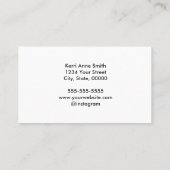 Hallo in vielen Sprachen farbenfroh personalize Visitenkarte (Rückseite)