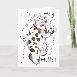 Hallo in vielerlei Hinsicht, Hey, Hi, How Ya Gefüh Karte