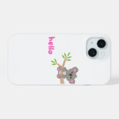 Hallo iPhone 15 Hülle (Rückseite (Horizontal))