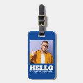 Hallo ist es ich Sie suchen nach einem benutzerdef Gepäckanhänger (Vorderseite vertikal)