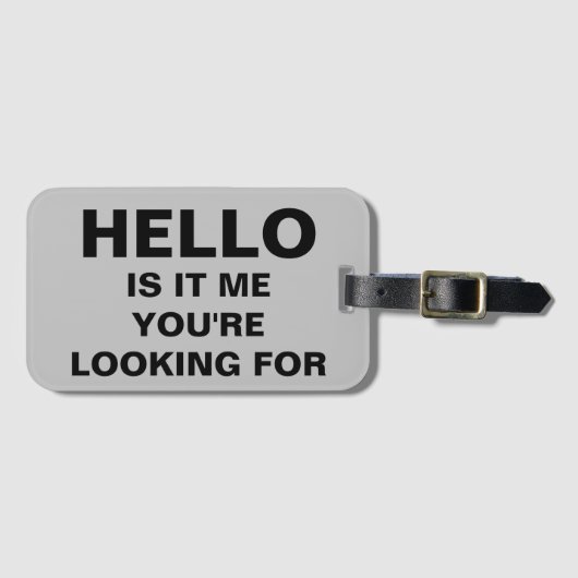 Hallo ist es, nach dem du suchst gepäckanhänger (Vorderseite (Horizontal))